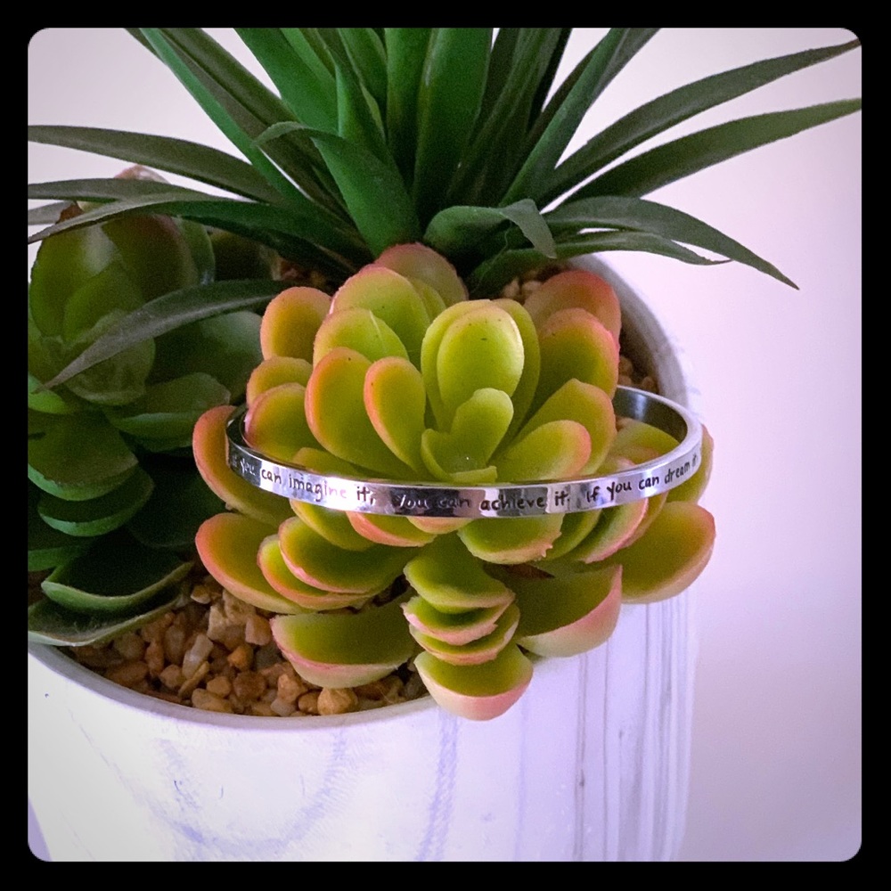 Sterling Silver Inspirational Cuff